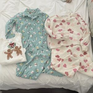 Girl’s mix and match Christmas and Valentine set